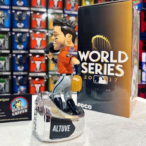 JOSE ALTUVE Houston Astros 2017 World Series "Championship Ring" MLB Bobblehead - Picture 5 of 8