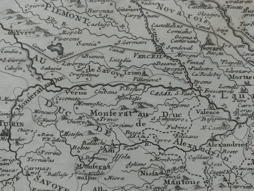 Italienkarte Nicolas de Fer 1705. Mailand Herzogtum Mailand, Norditalien - Bild 10 von 12