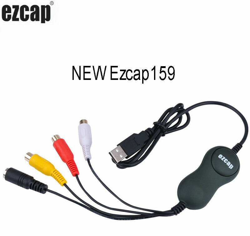 Ezcap USB video Capture Card Converter,VHS,V8,Hi8,Camcorder to PC Win10  Mac