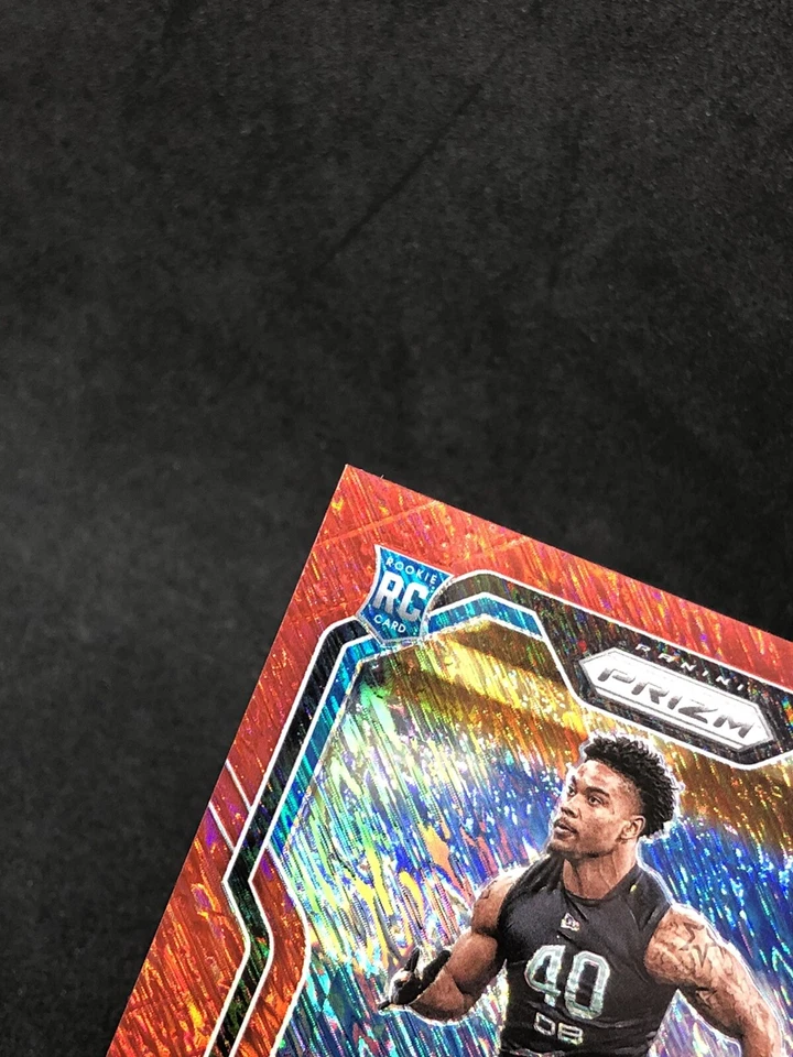 2020 Prizm Jeremy Chinn AUTO /35 RED SHIMMER PRIZM SSP Rookie Card No. 367 📈📈 - Image 3 of 4