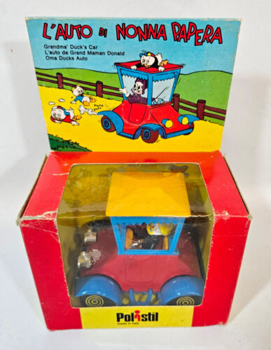 Auto d'epoca Polistil W3 Grandma Ducks, L'Auto Di Nonna Papera, Walt Disney, rara - Foto 3 di 13