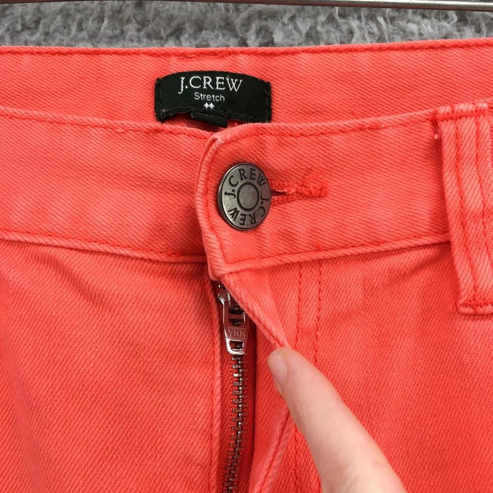 Женские узкие джинсы J.Crew 31 (фактические 34X28) оранжевая джинсовая ткань средняя посадка эластичные на молнии - Изображение 3 из 4
