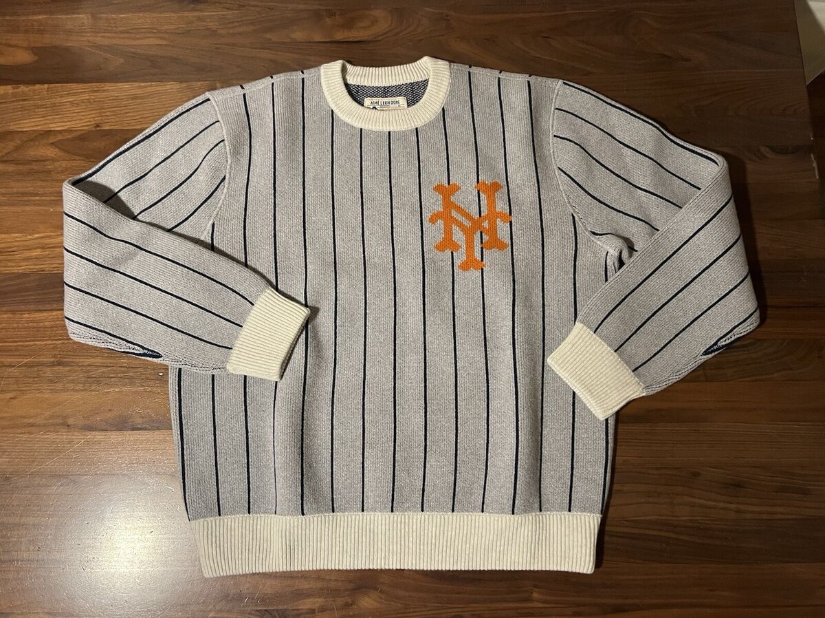 Aime Leon Dore ALD / New York Mets Pinstripe Grey Wool Aime Leon Dore ALD / New York Mets Pinstripe Grey Wool