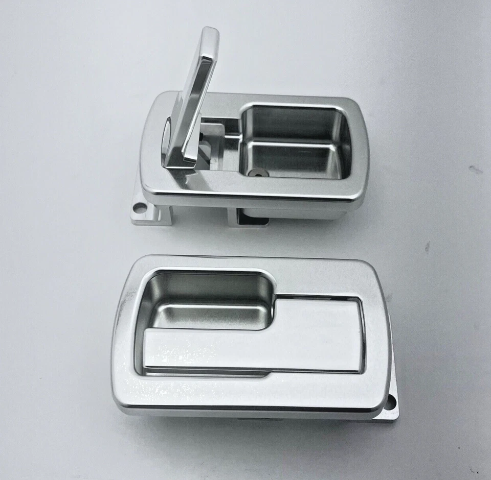 Manija de puerta interior Billet para Volkswagen VW MK1, MK2, Scirocco, Rabbit Silver Foto 2 de 4