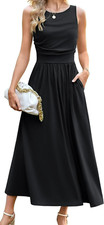 black maxi dress GRACE KARIN