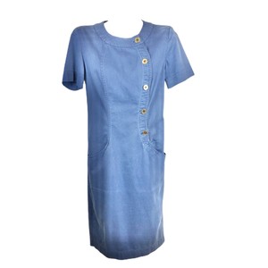 vestido azul vintage