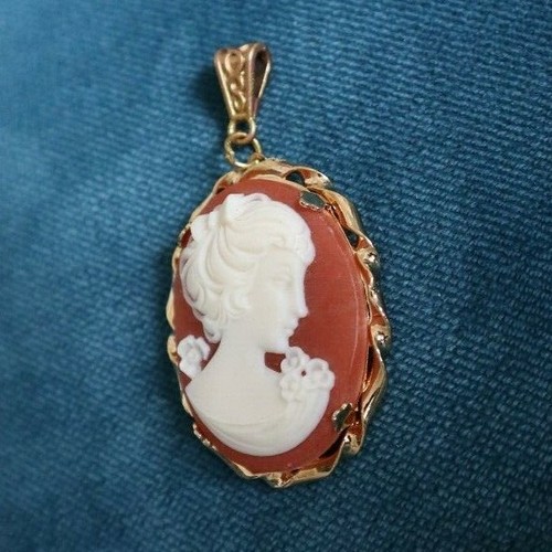 Handcrafted Gothic Victorian Vintage Cameo Necklace Pendant or Brooch Jewelry - Picture 81 of 116