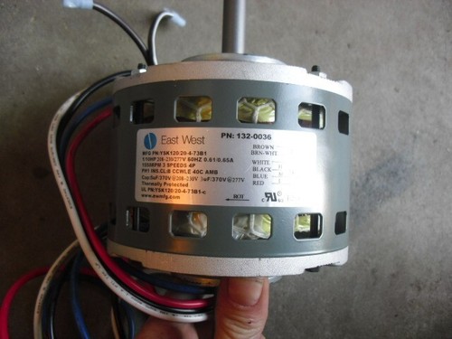 Double Shaft Fan Motor YSK120/20-4-73B1 1/10Hp 208-230/277V 0.61/0.65A 1550RPM - Picture 2 of 5
