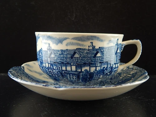 Antique Tea Cup Semi Porcelain Johnson Bros Olde English Countryside