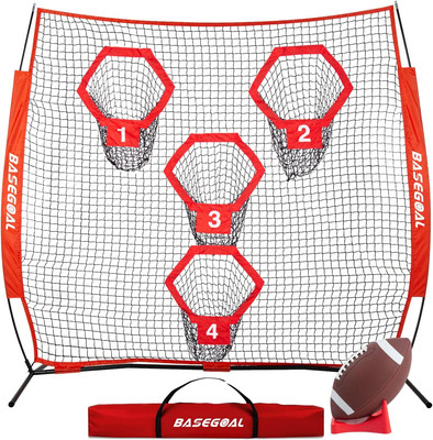 8 X 8Ft Football Nets for Throwing,Football Target,Quarterback Training Equipmen