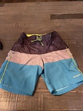 Boys Gerry Youth Swim Trunks Swimsuit Shorts Grey Black Blue M 10/12 JH6