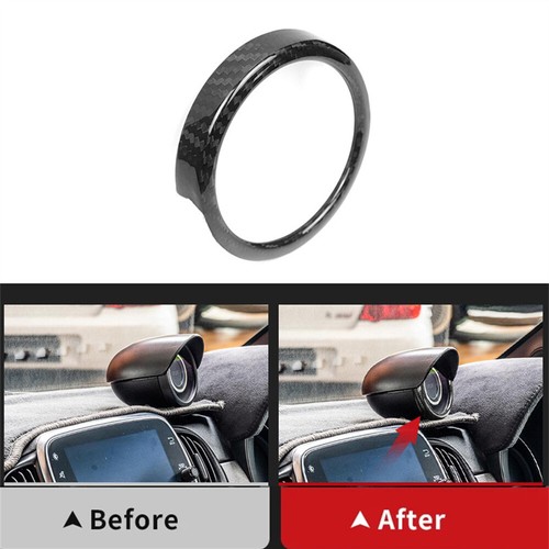 Real Carbon Fiber Dashboard Tachometer Ring Cover For Fiat Abarth 595 2012-2023 - Picture 3 of 5