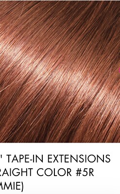 BABE Emmie #5R 18  Tape-in Pro Hair Extensions 10 Wefts 100% Human Remy Hair