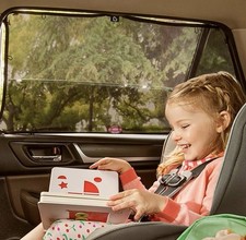 Munchkin Brica MAGNETIC Stretch to Fit Window Child UV Sun Shade Car Black 18X34