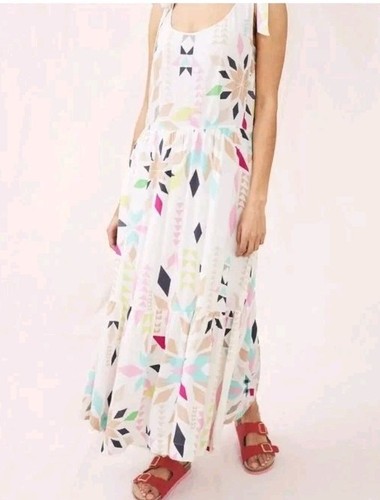 Ladies White Stuff Ali maxi dress Summer Dress Uk 20 - Picture 4 of 7