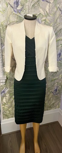Phase Eight Outfit für die Brautmutter Größe 14 dunkelgrün & creme kostet 250 £ - Bild 3 von 15