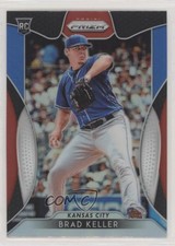 2019 Panini Prizm Tier II Red White & Blue Prizm Brad Keller #126 02ty