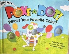 Melissa Doug Poke-A-Dot What's Your Favorite Color Interactive Board Book