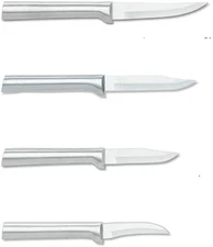 Cutlery 4-Piece Granny, Peeling, Regular, and Heavy Duty Paring Knife Set, Silve