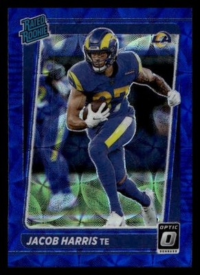 2021 Donruss Optic #238 Jacob Harris Rookie  Blue Scope Rams