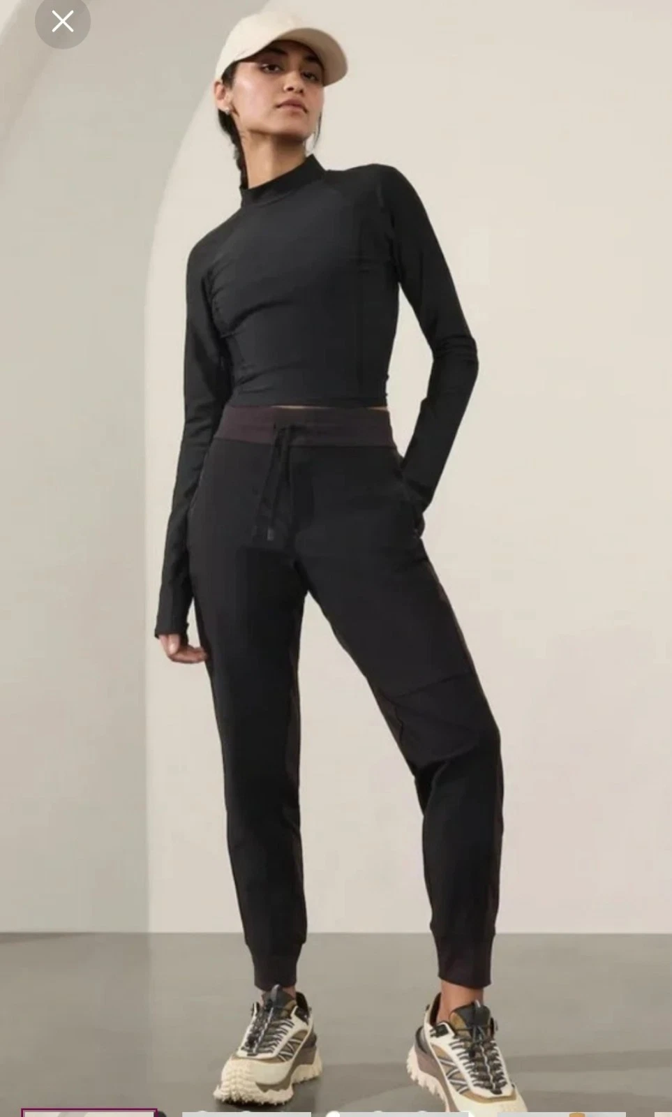 Athleta Hybrid Trek Jogger 4 Black