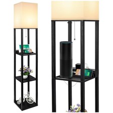 Stylish 3-in-1 Floor Lamp with Fast USB Charging  AC Outlet - Modern Lighting