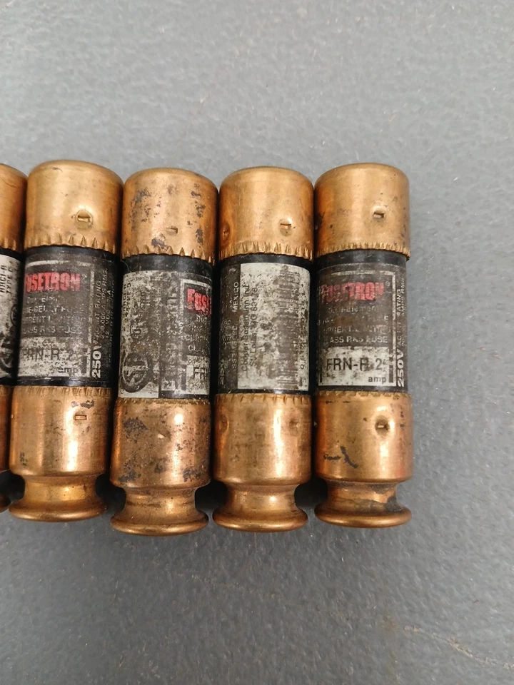 Fusibles Fusetron FRN-R-2 2A 250V, Lote de 6 - ECS Foto 3 de 4