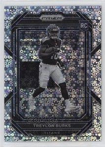 2022 Panini Prizm Rookie Variation No Huddle Prizm Treylon Burks #313 Rookie RC