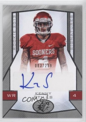 2013 SPx Rookie Signatures 83/299 Kenny Stills #94 Rookie Auto RC 1be