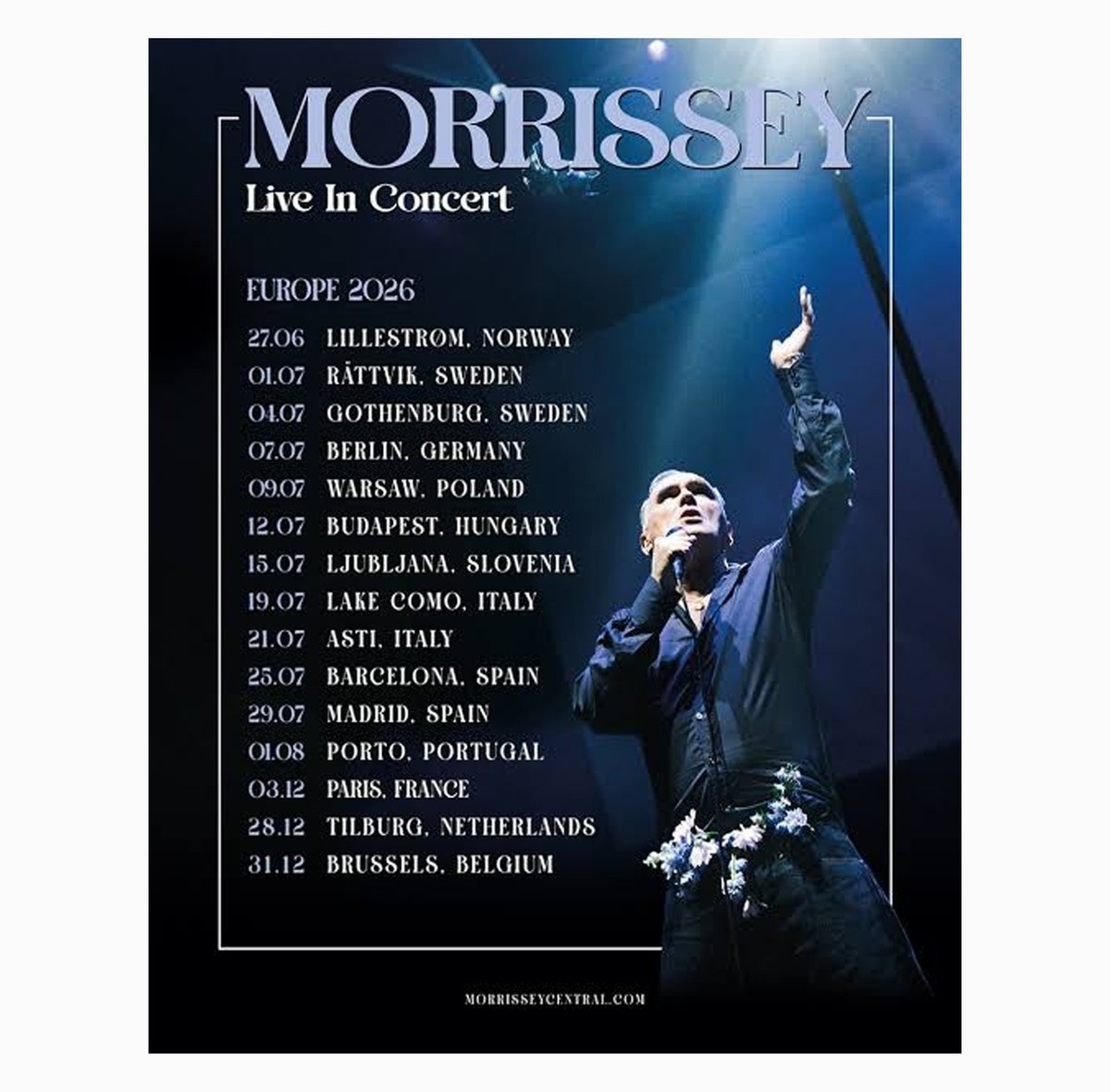 MORRISSEY 2026 Tour EU Poster | eBay