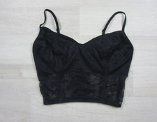 Vintage 90s Victoria's Secret Embroidered Bustier 34C Longline Goth WIRELESS