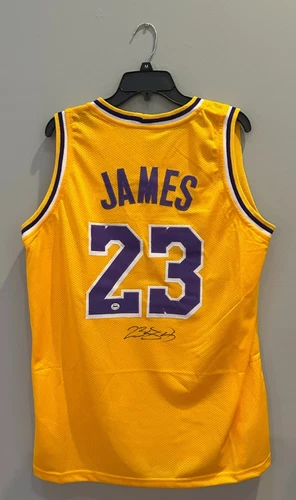 Lebron James Signed Autographed NBA LA Lakers XL Jersey COA AUTO