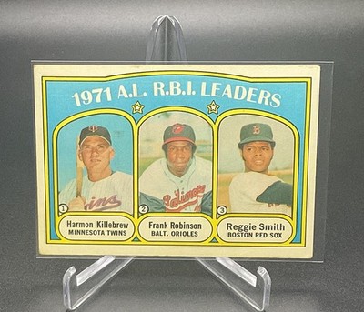 1972 Topps AL RBI Leaders Harmon Killebrew Frank Robinson #88 HOF