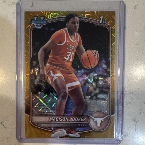 Topps 2025-26 Bowman Chrome Prospects Madison Booker Texas Longhorns /50 BCP-15