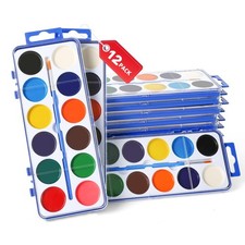 12 Pack Paint Set for , 12 Colors Water color paint sets for with Paint Brush...