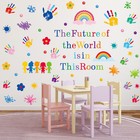 7 Sheets Nursery Room Wall Sticker Cartoon Wall Decal Inspirational Wall Sticker