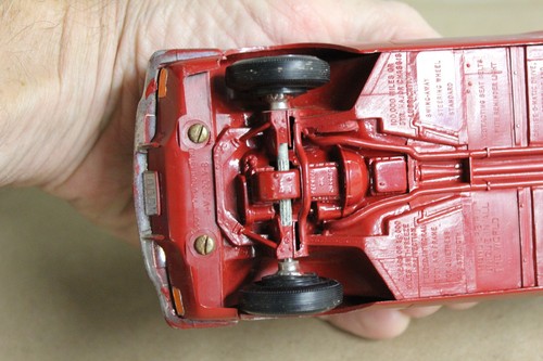 VINTAGE  1966 DARK RED FORD THUNDERBIRD DEALER PROMO CAR missing small hood trim - Picture 9 of 10