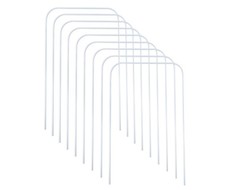 -Croquet Wickets,for Croquet Game,Set of 9 Pcs Wickets with White Plastic Coa...