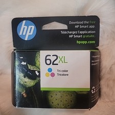 New Genuine Hp 62XL High Yield Tri-Color Ink Cartridge Exp 06/2026