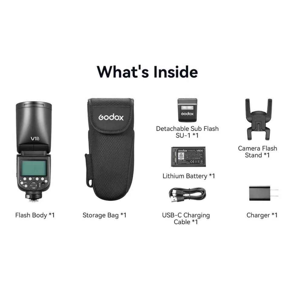 Godox Speedlite Flash V1 Pro Ttl Olympus Panasonic - Bild 2 von 4