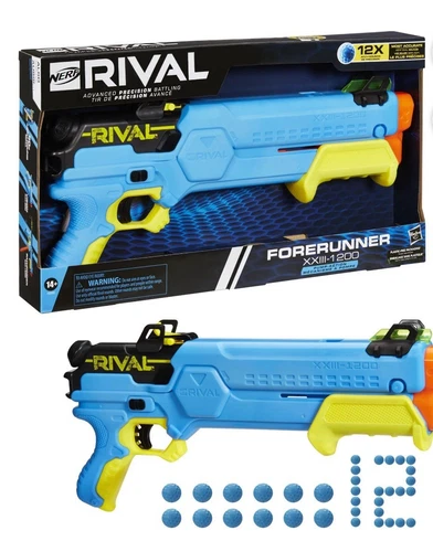 Nerf Rival Forerunner XXIII 1200 Ball Dart Blaster with 12 Rounds for Outdoor