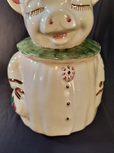 RARO Trébol de Galletas Shawnee Pottery Winnie Pig De Colección EE. UU. EXCELENTE - Imagen 4 de 24