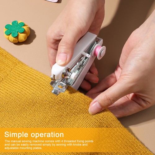 Máquina de coser compacta dispositivo portátil máquinas de mano viaje - Imagen 10 de 11