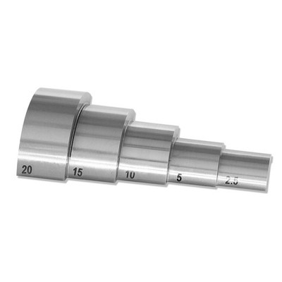 Curved Step Block 2.50 5.00 10.00 15.00 20.00mm for Curved Surface Calibration