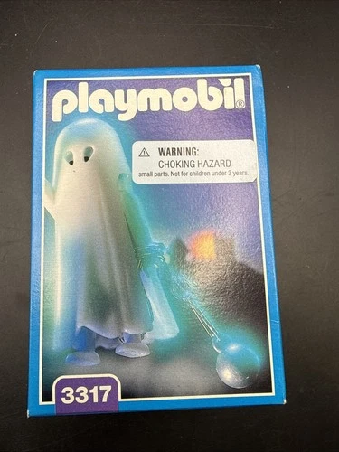 Vintage 1993 Playmobil 3317 - Glow in the Dark Ghost New in Box Halloween