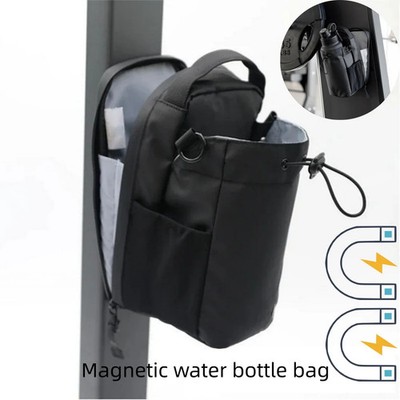 Large Capacity Magnetic Gym Bag with Phone Pocket Water Bottle Holder Organizer 
