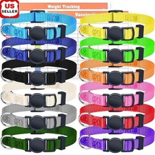 Soft Durable Adjustable Puppy Collar Set Small Pets W/ Reflective Stripe New