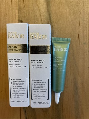 DR. BABOR CLEAN FORMANCE Awakening Eye Cream   15mL / 0.5foz Hydrating! LOT OF 2