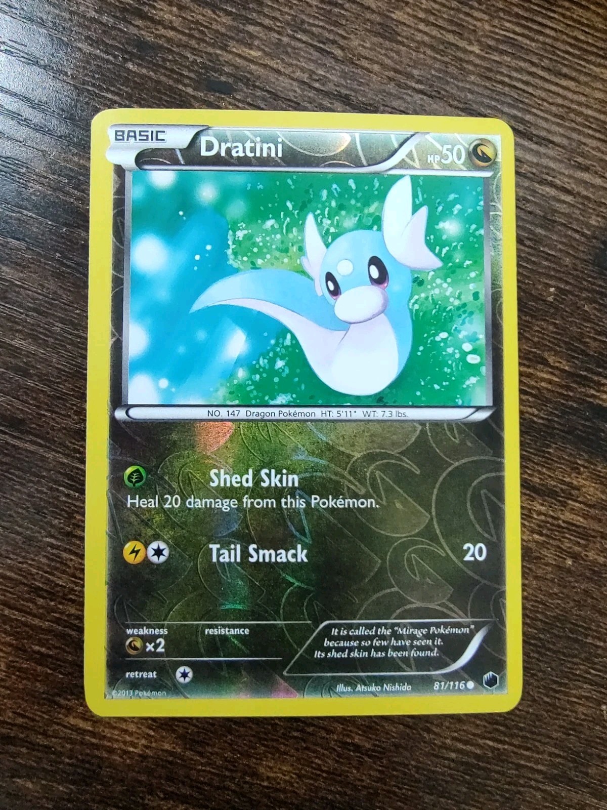 Dratini 81/116 Plasma Freeze Reverse Holo Pokémon Card