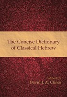 The Concise Dictionary Of Classical Hebrew David J. A. Clines Taschenbuch 2009